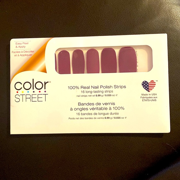 💜 New Color Street 100% Real Nail Polish Strips - Picture 1 of 4